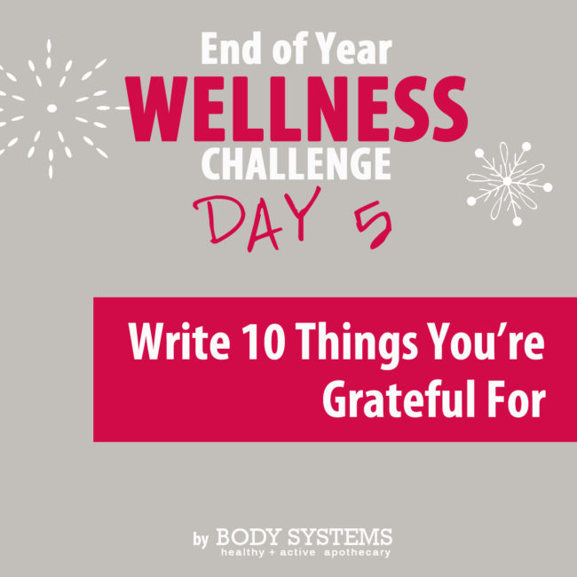 Combining your TO-DO List with your Grateful List to Create a Healthier Holiday Season